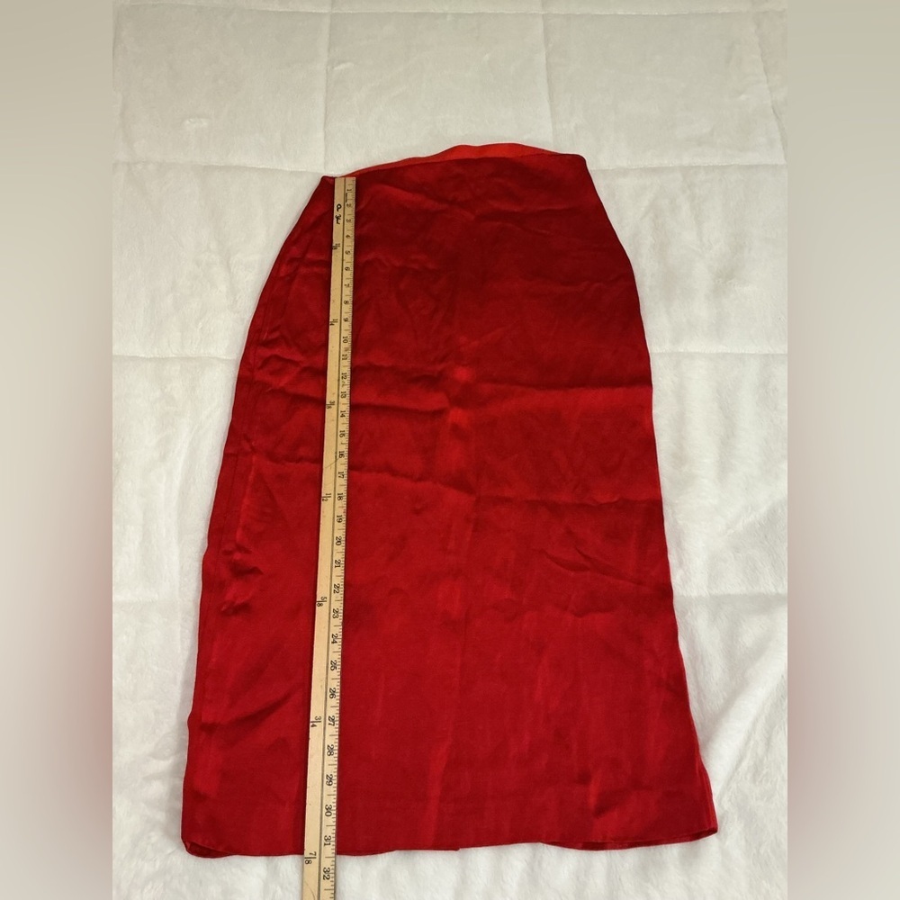 Zara Elegant Red Women's Skirt - Picture 5 of 10